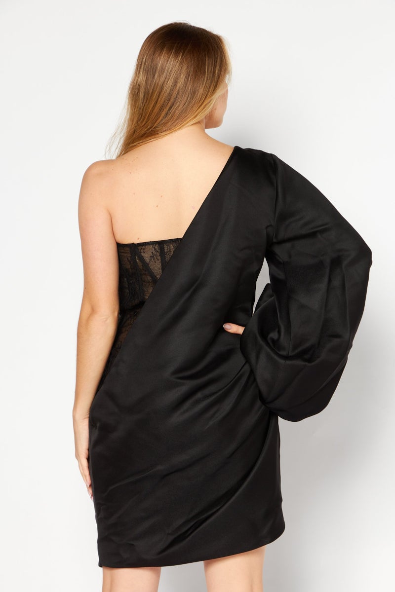 RIVER ISLAND فستان ميني مزخرف للنساء، أسود - Image 2